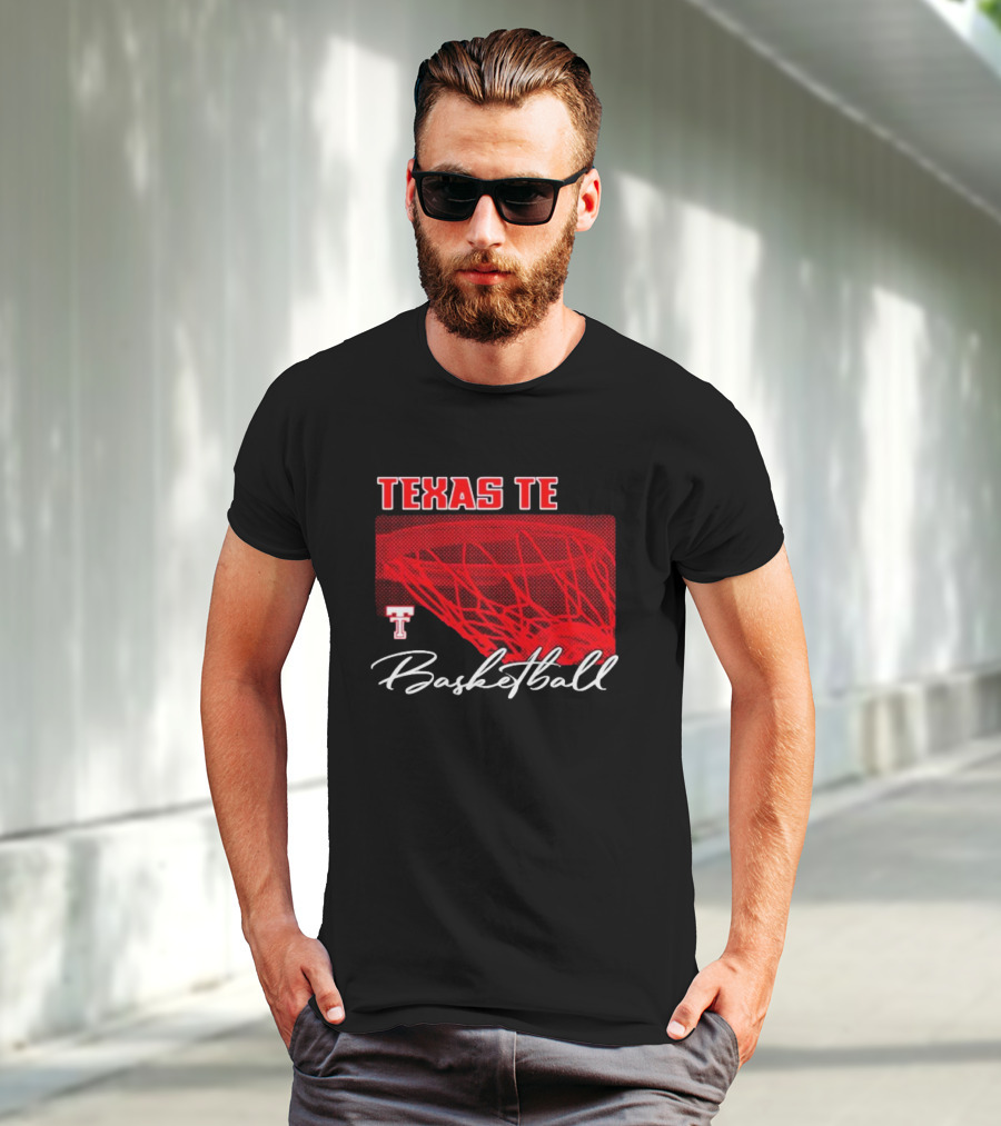 Texas Tech Basketball Red Net TT T-Shirt