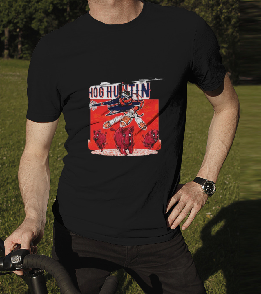 Auburn Tigers Hog Huntin Vs. Arkansas Razorbacks Football Showdown T-Shirt