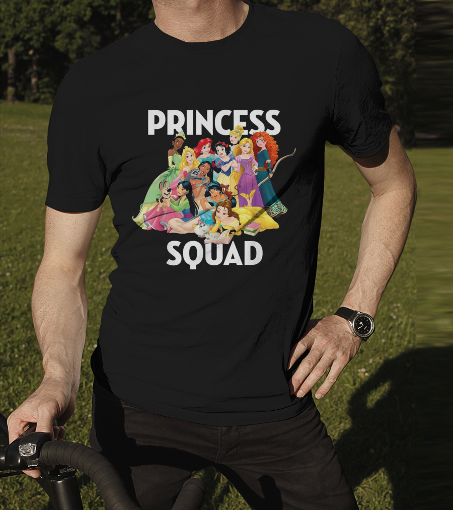 Disney Princess Squad Ensemble With Classic Animated Royal Characters T-Shirt