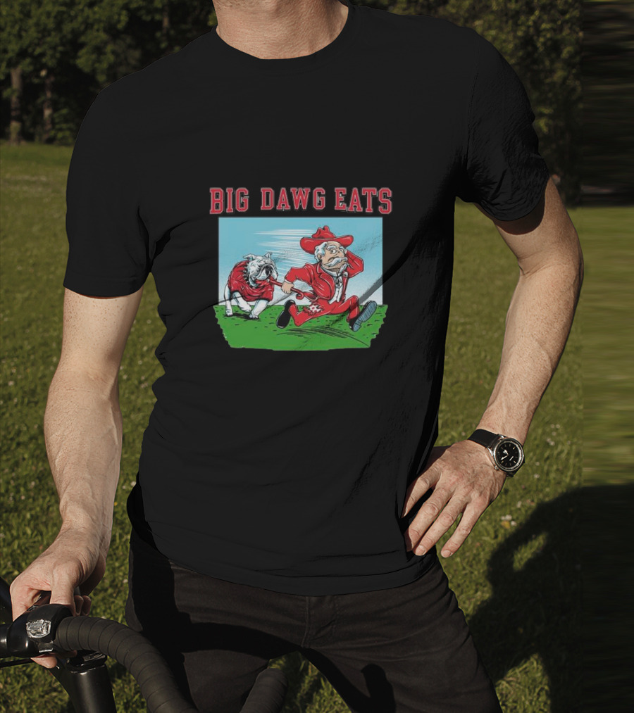 Georgia Bulldogs Big Dawg Eats Ole Miss Rebels T-Shirt