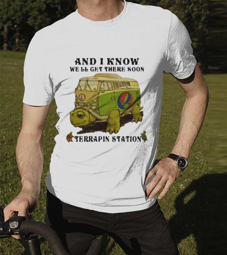 Grateful Dead Terrapin Station Turtle Bus I Know We'll Get There Soon T-Shirt