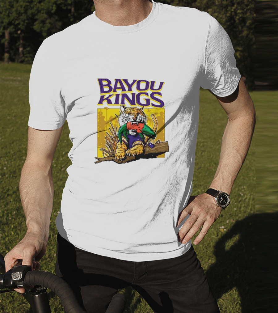Bayou Kings LSU Tigers Vs. Florida Gators Tiger With Gator T-Shirt