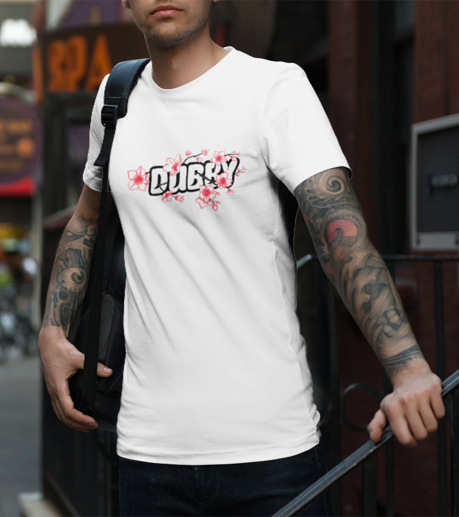 Dubby Floral Blossom Red Flower T-Shirt
