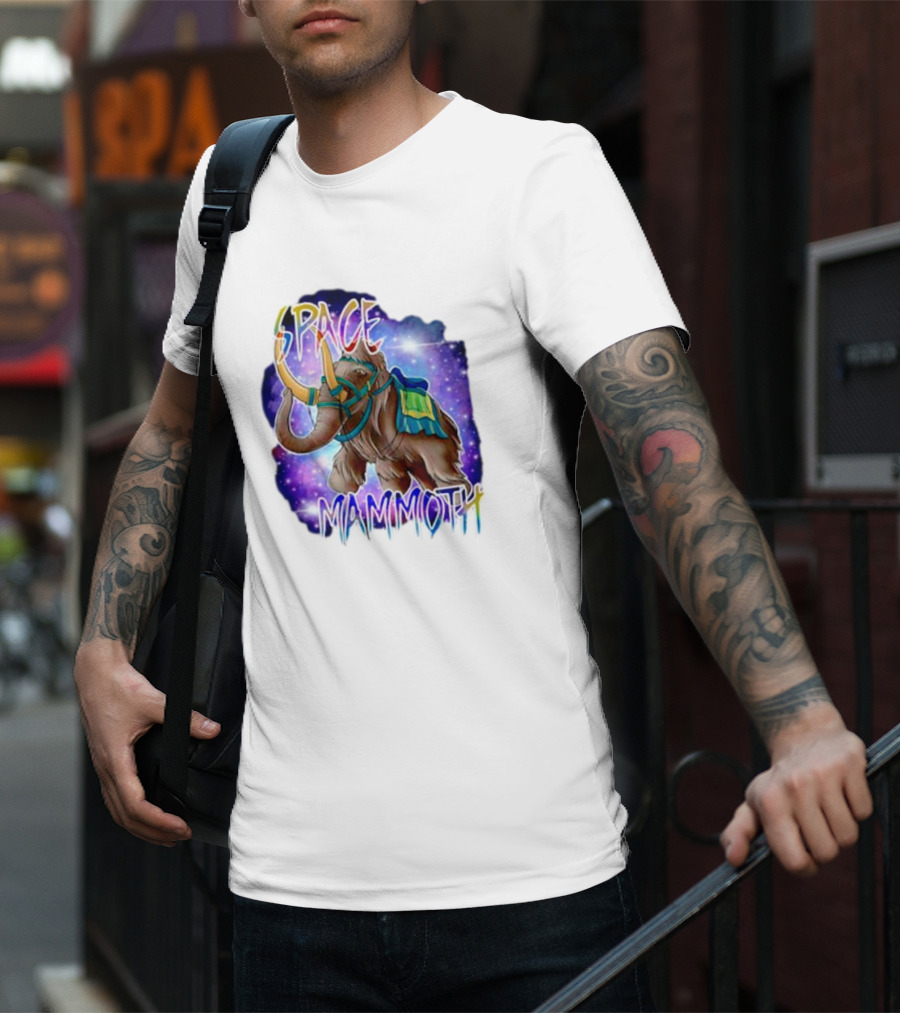 Space Mammoth Cosmic Adventure T-Shirt