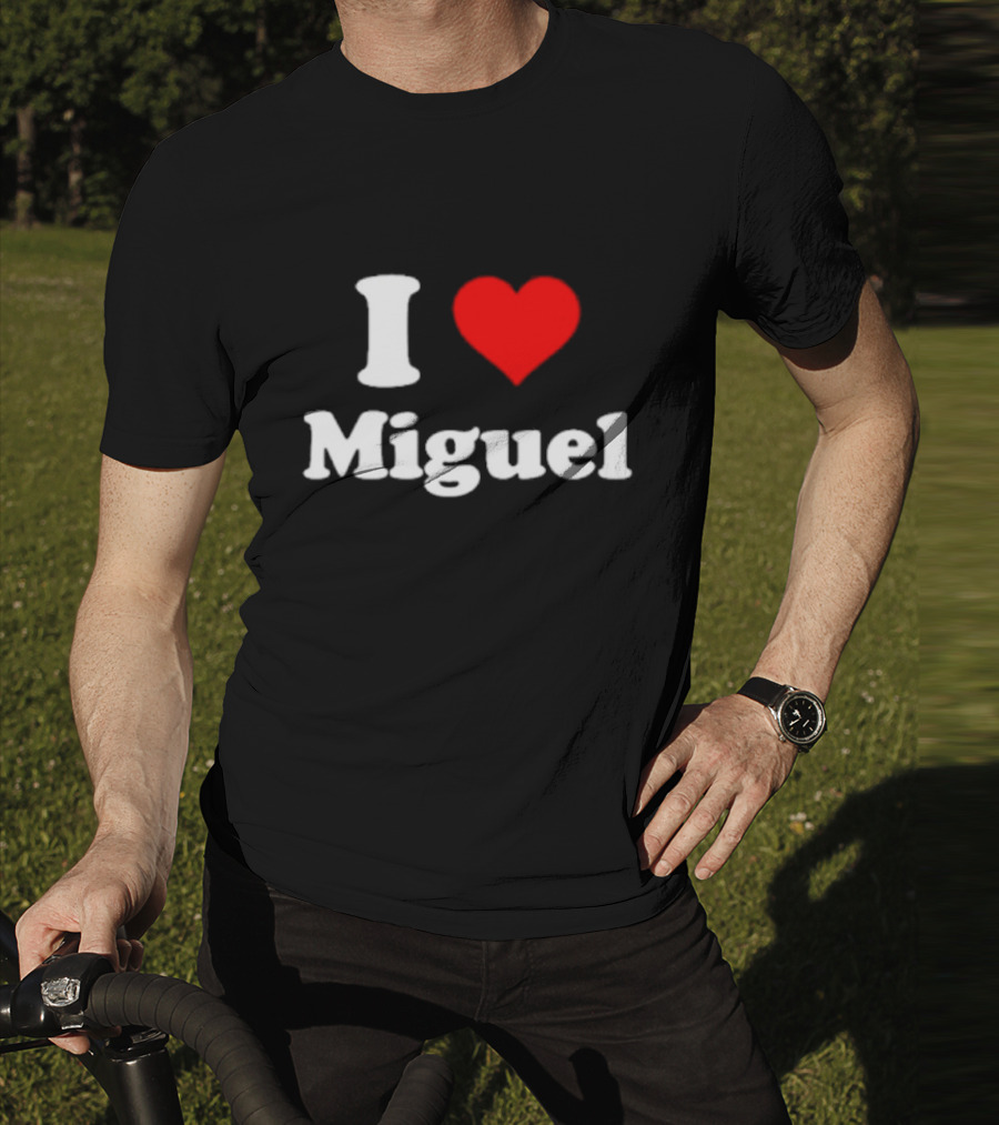 I Love Miguel Red Heart T-Shirt