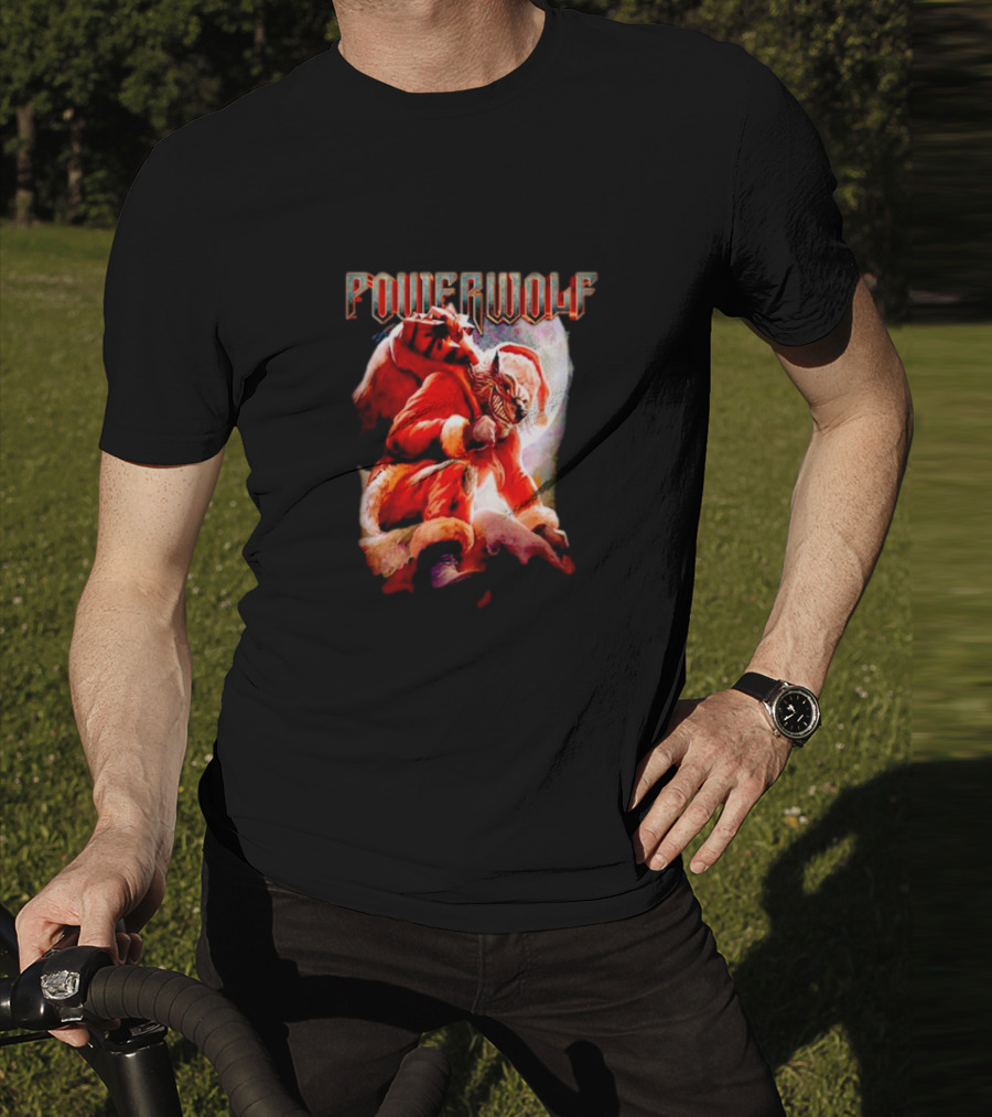 Powerwolf Wild X-Mas Santa Wolf Holiday Special T-Shirt