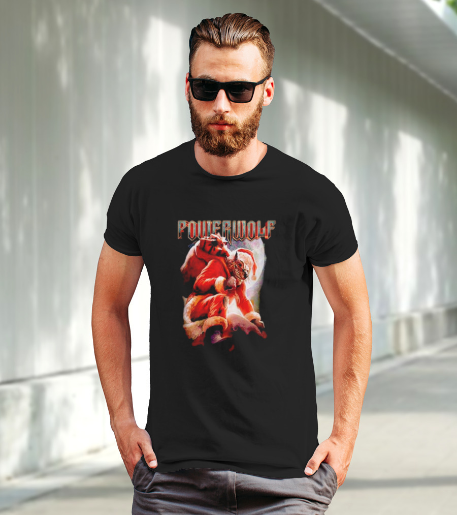 Powerwolf Wild X-Mas Santa Wolf Holiday Special T-Shirt