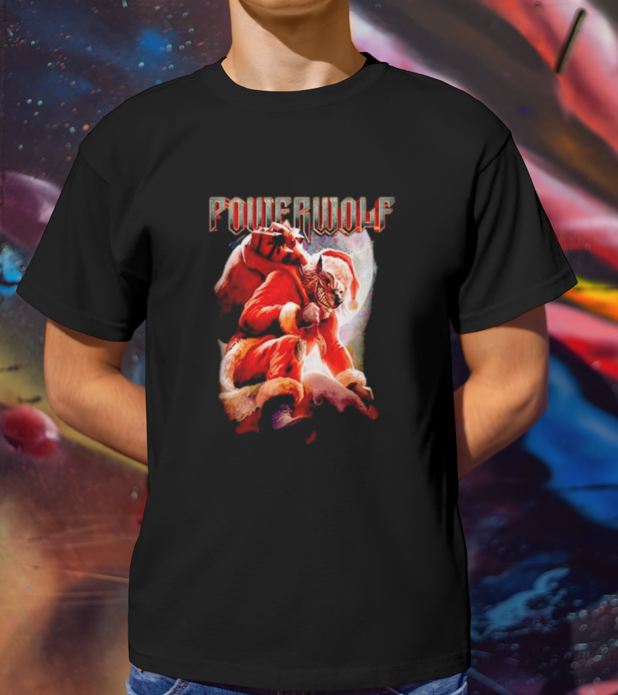 Powerwolf Wild X-Mas Santa Wolf Holiday Special T-Shirt