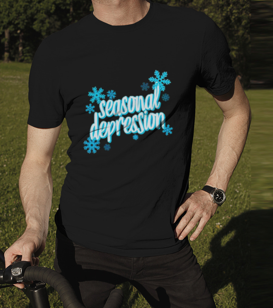 Seasonal Depression Snowflakes Winter Mood T-Shirt