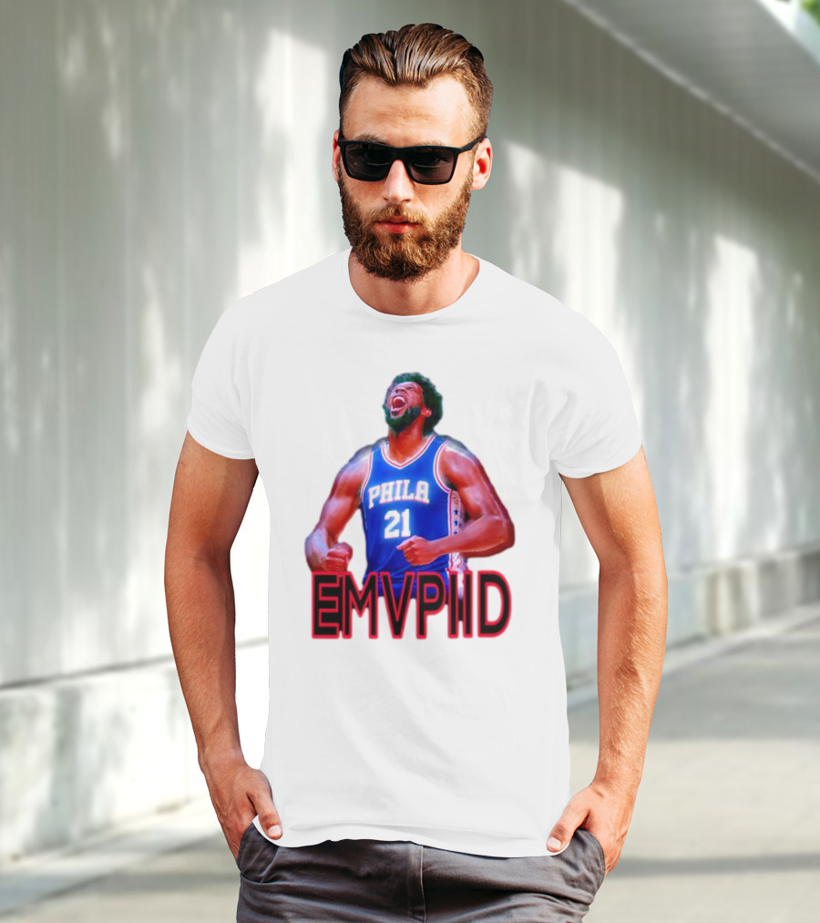 EMVPIID Joel Embiid Philadelphia 76ers Phila 21 T-Shirt