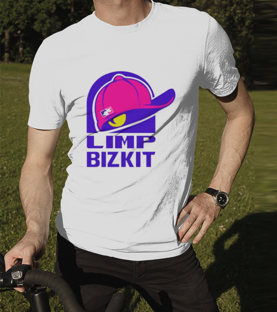Limp Bizkit Logo With Pink Hat And Taco Bell T-Shirt
