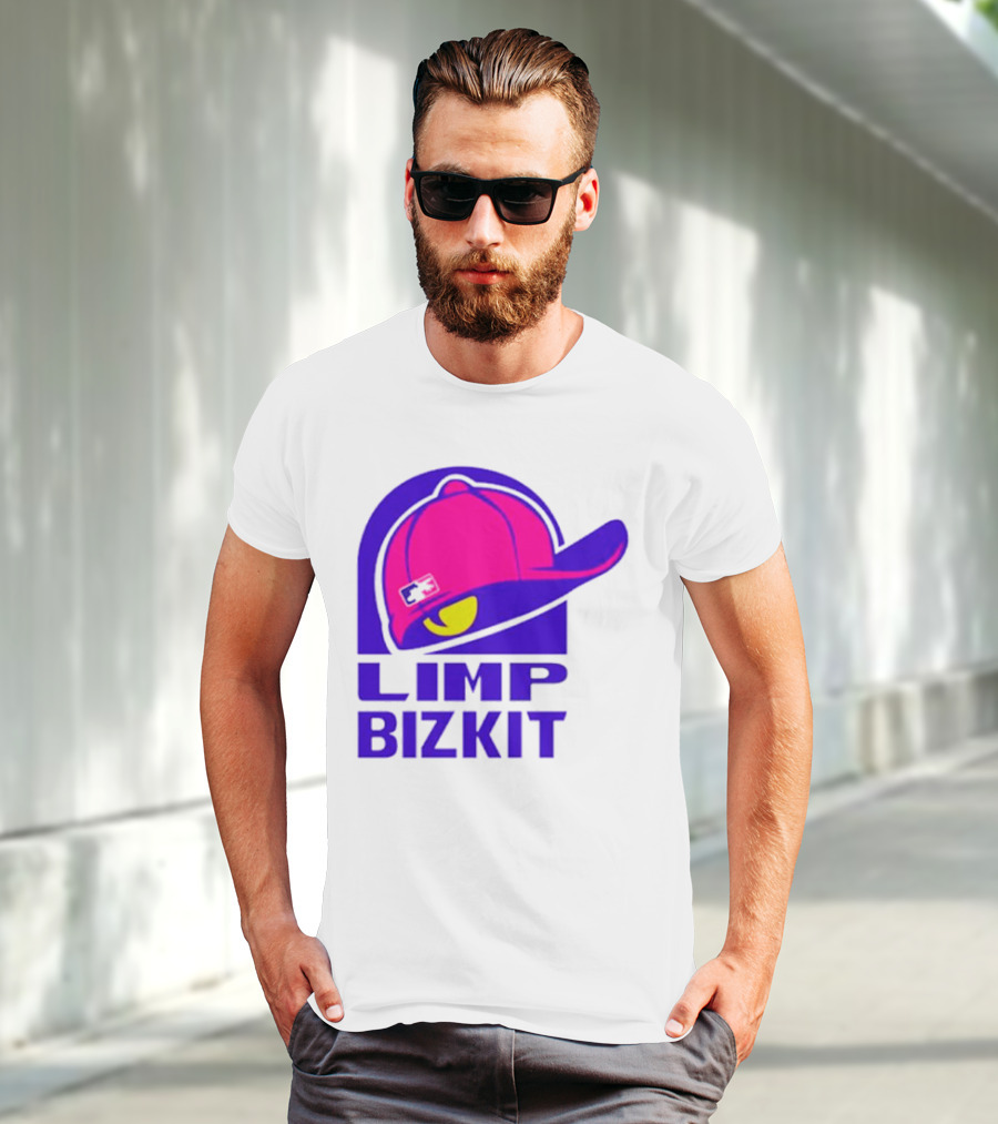 Limp Bizkit Logo With Pink Hat And Taco Bell T-Shirt
