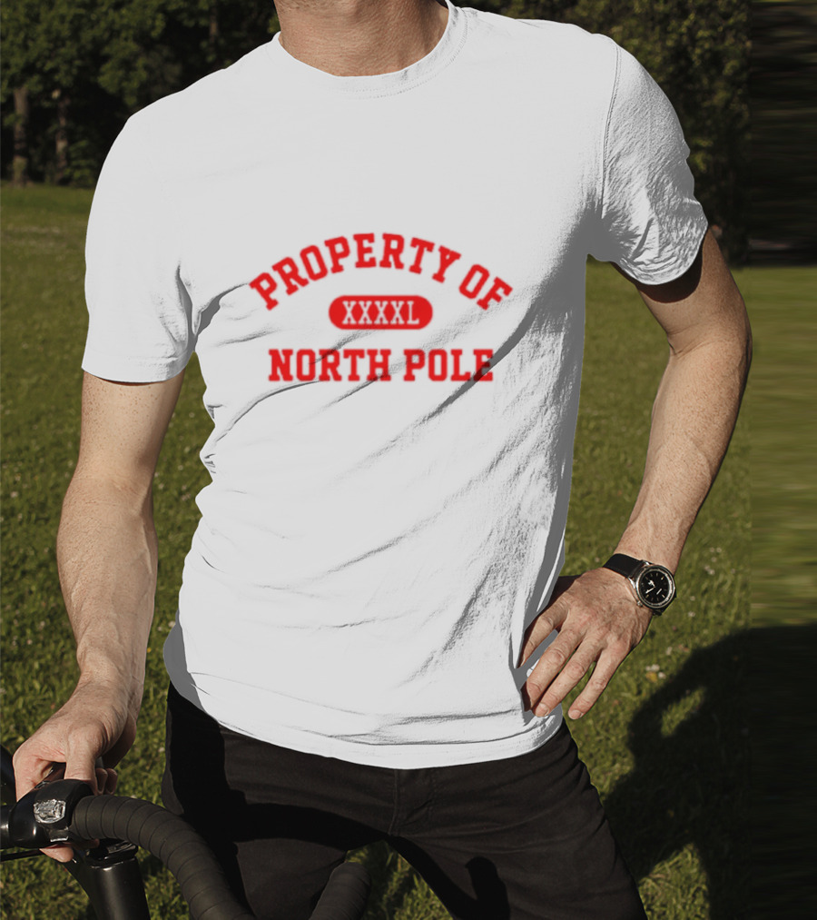 Property Of North Pole XXXXL Santa Clauses Riley T-Shirt