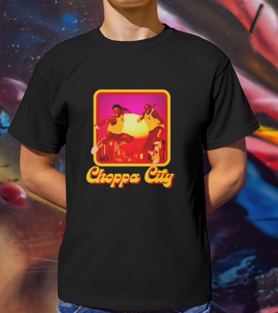 Atiba Choppa City Basketball Jump Action Duo In Yellow Outfits T-Shirt