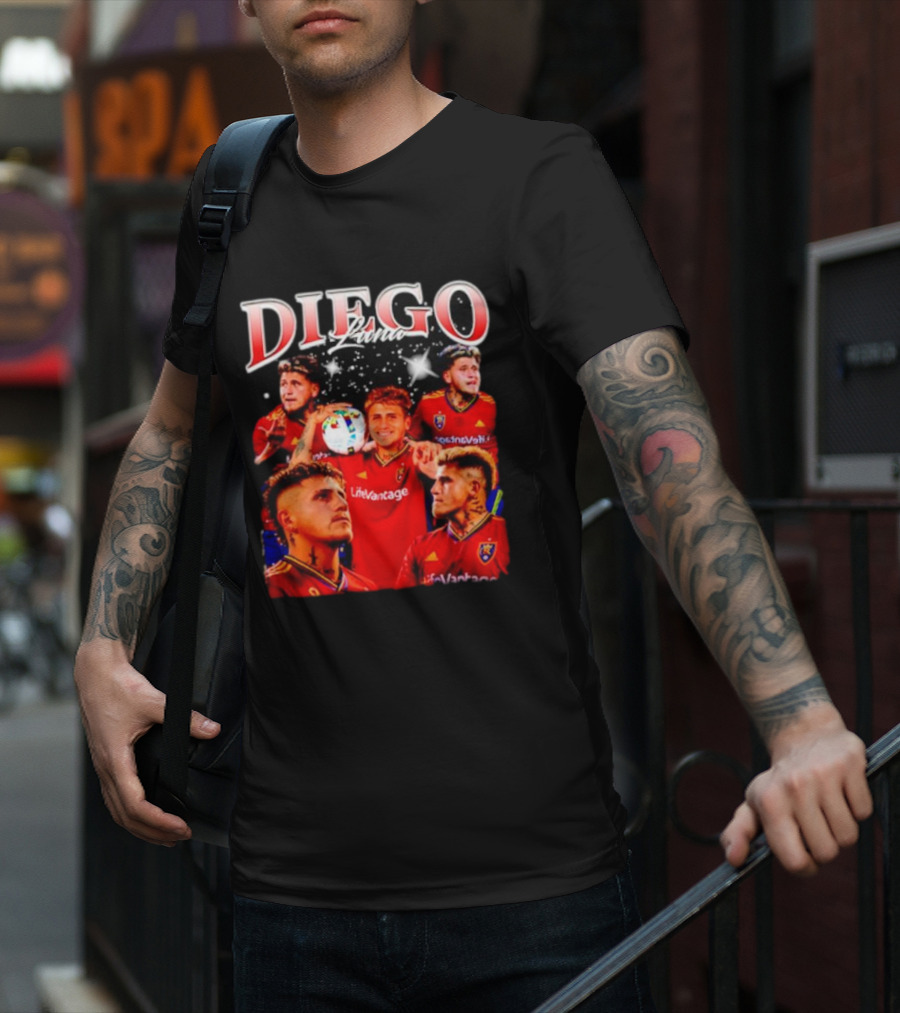 Diego Luna Real Salt Lake Soccer Star Bootleg T-Shirt