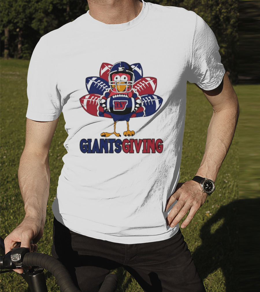 New York Giants Turkey Football Giantsgiving Thanksgiving T-Shirt