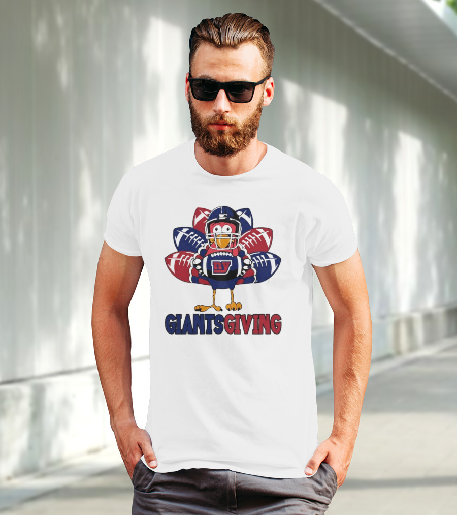 New York Giants Turkey Football Giantsgiving Thanksgiving T-Shirt