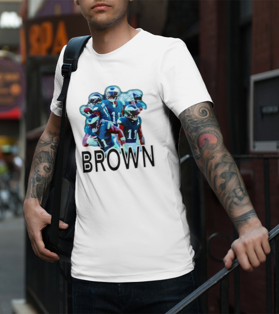 Philadelphia Eagles AJ Brown NFL Football T-Shirt