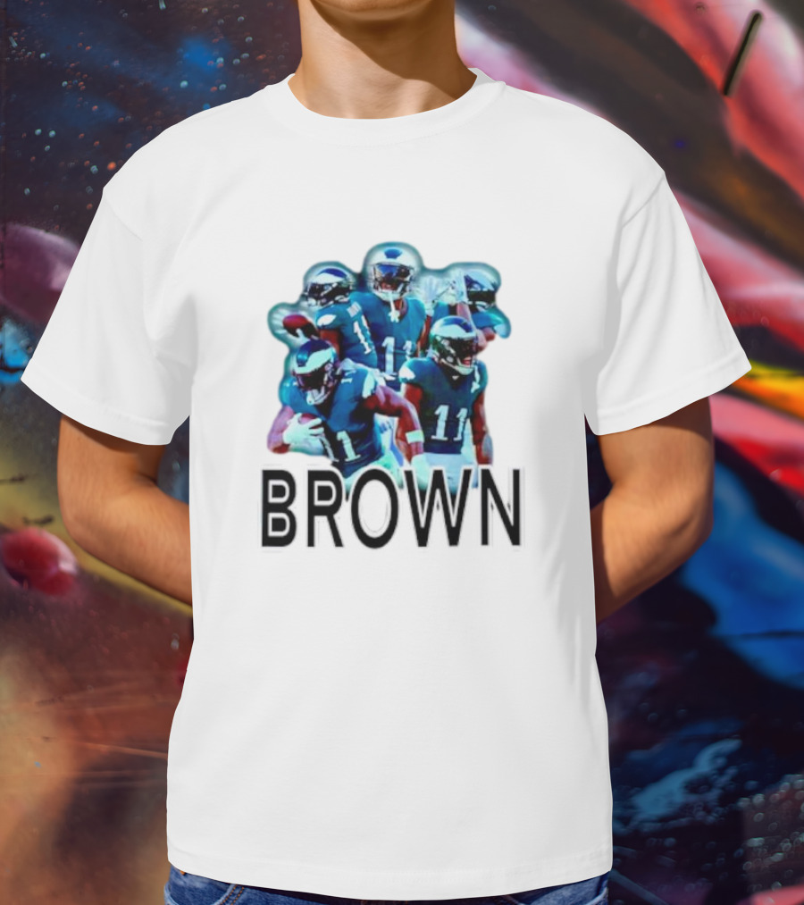 Philadelphia Eagles AJ Brown NFL Football T-Shirt