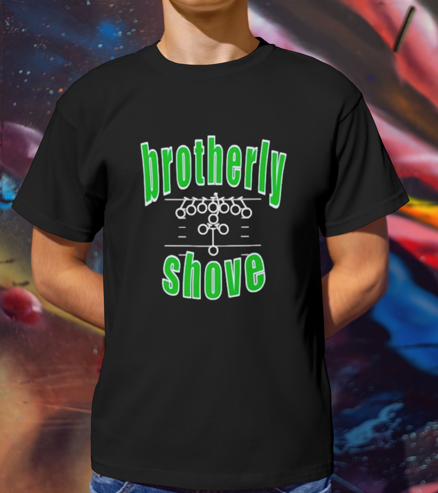 Brotherly Shove Philly Eagles Play Diagram T-Shirt