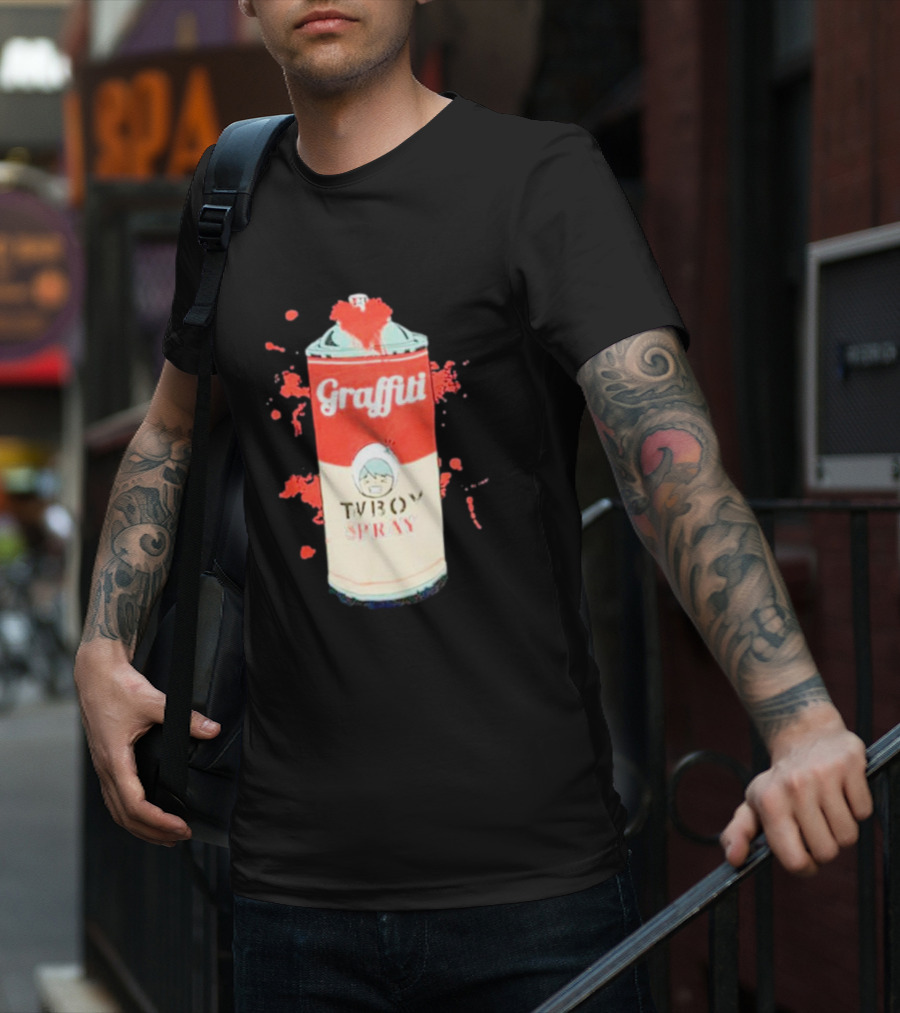 Graffiti TV Boy Spray Can Art Shawn Stockman T-Shirt