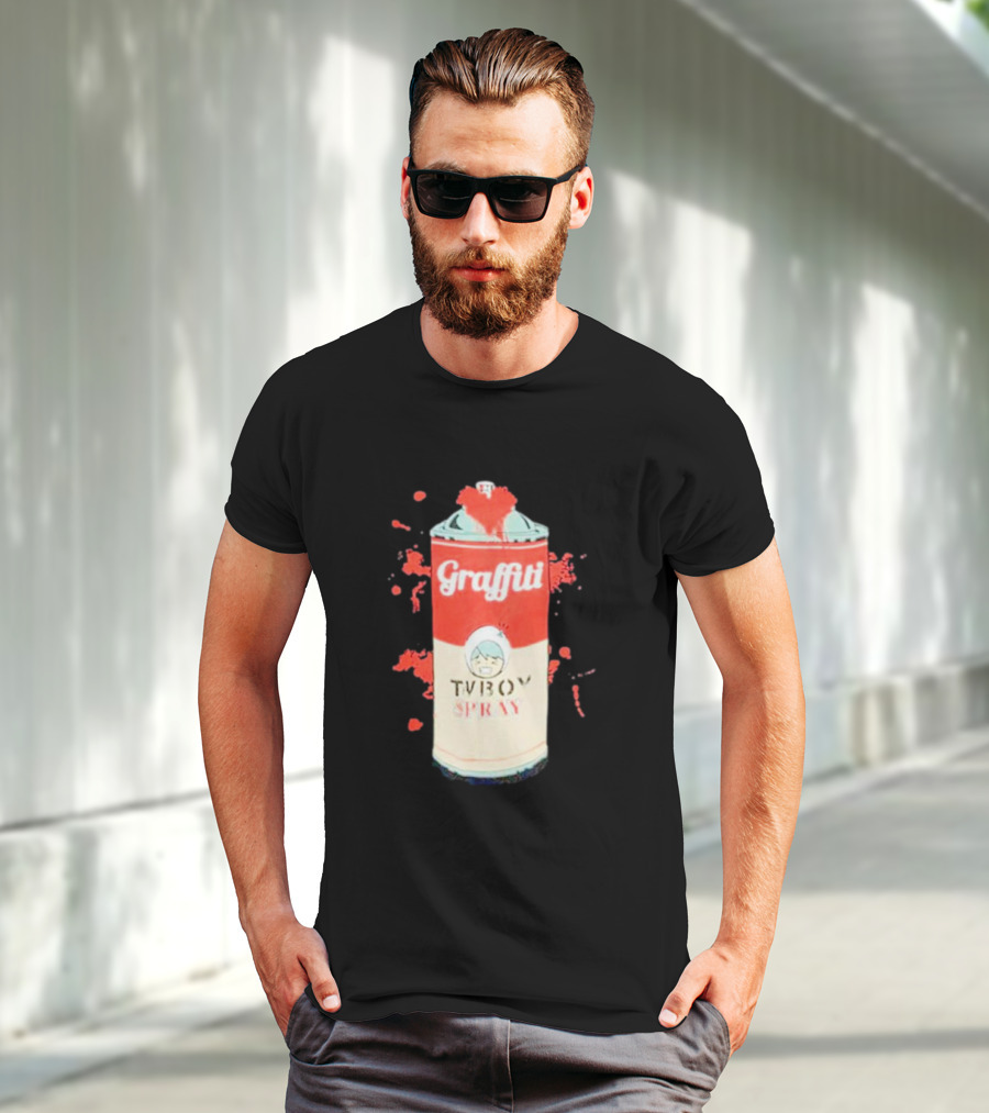 Graffiti TV Boy Spray Can Art Shawn Stockman T-Shirt