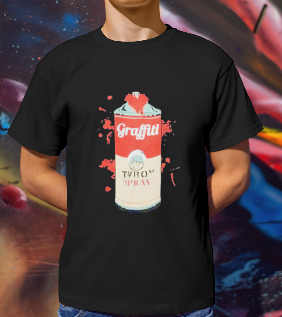 Graffiti TV Boy Spray Can Art Shawn Stockman T-Shirt