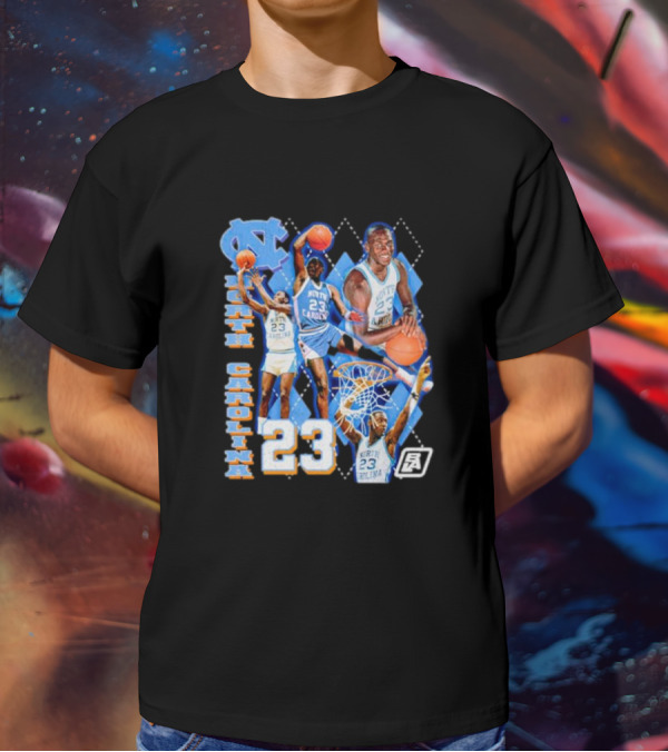 North Carolina 23 Michael Jordan UNC Basketball NCAA T-Shirt