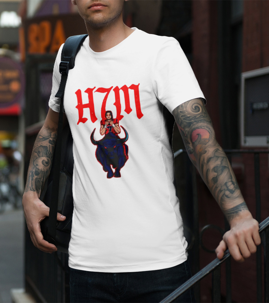 H7M CJ Stroud Houston Texans Bull T-Shirt