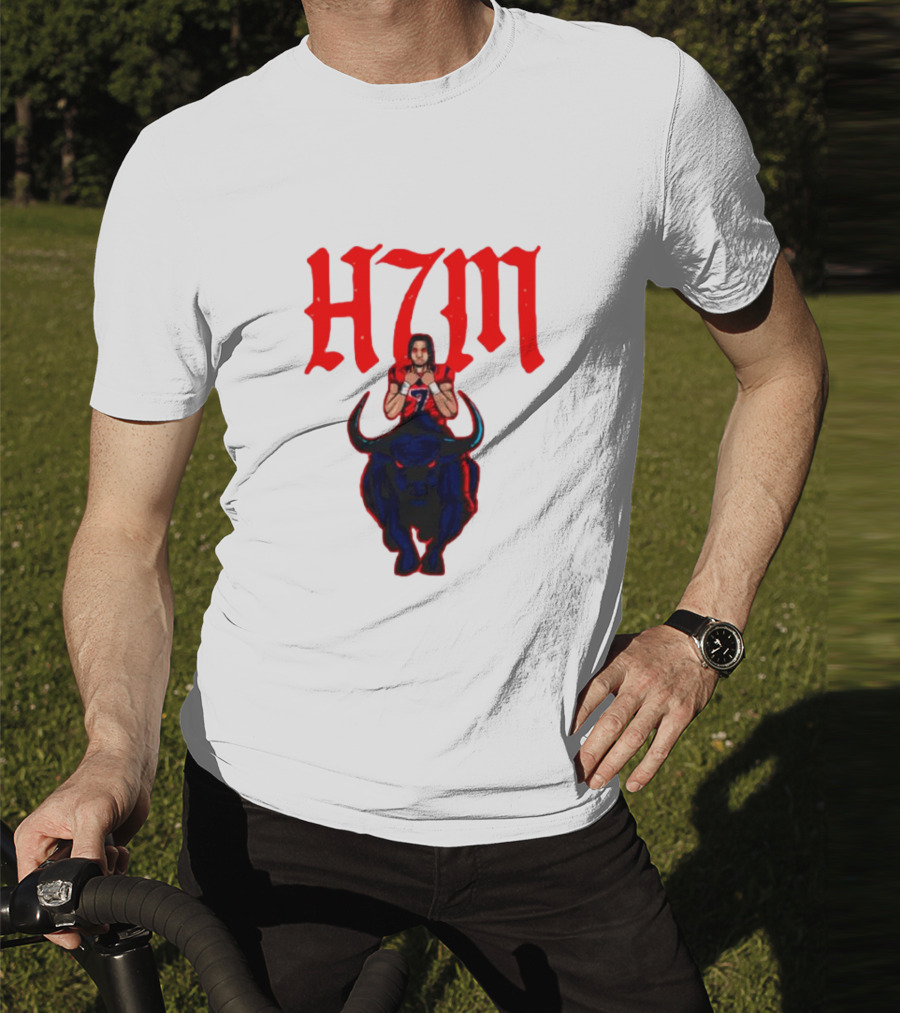 H7M CJ Stroud Houston Texans Bull T-Shirt
