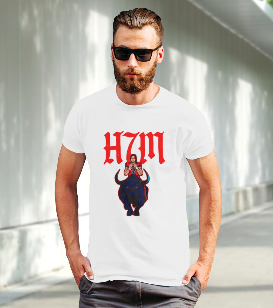H7M CJ Stroud Houston Texans Bull T-Shirt