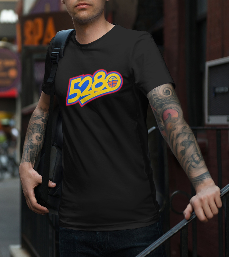 Denver Nuggets 5280 Basketball Team Spirit Mile High City Pride T-Shirt