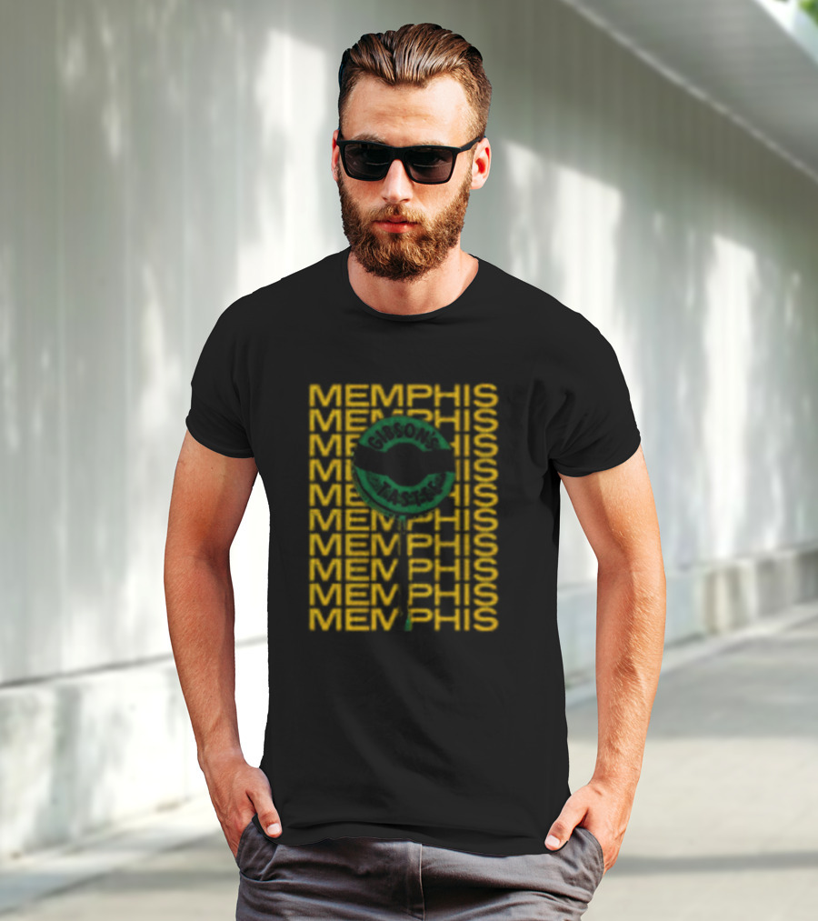 Gibson's Donuts Memphis Iconic Sweet Indulgence In Classic Green T-Shirt