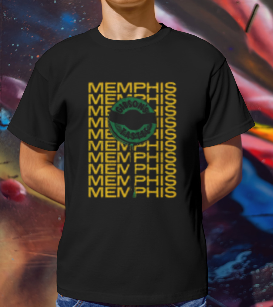 Gibson's Donuts Memphis Iconic Sweet Indulgence In Classic Green T-Shirt