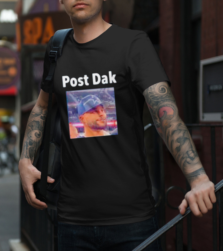 Post Dak Cowboys Star Quarterback Image T-Shirt