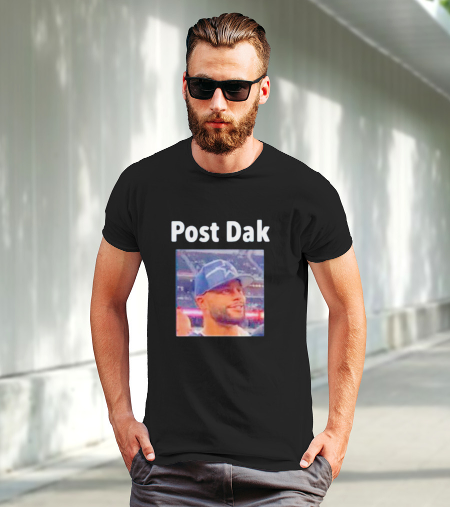 Post Dak Cowboys Star Quarterback Image T-Shirt