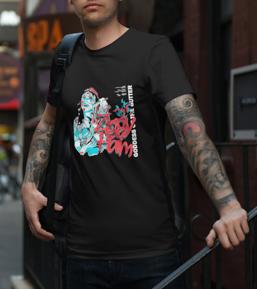 Ziggy Haim Goddess Of The Gutter Vibrant Portrait Style Iconic T-Shirt