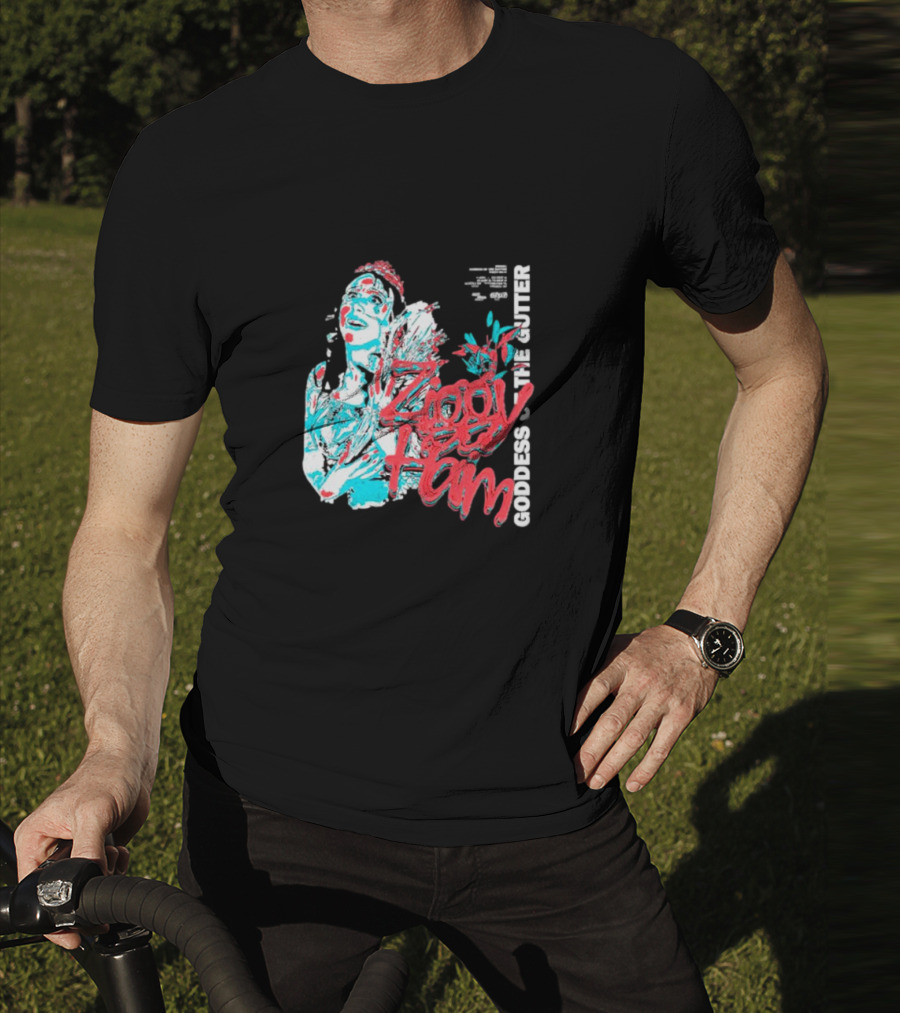 Ziggy Haim Goddess Of The Gutter Vibrant Portrait Style Iconic T-Shirt