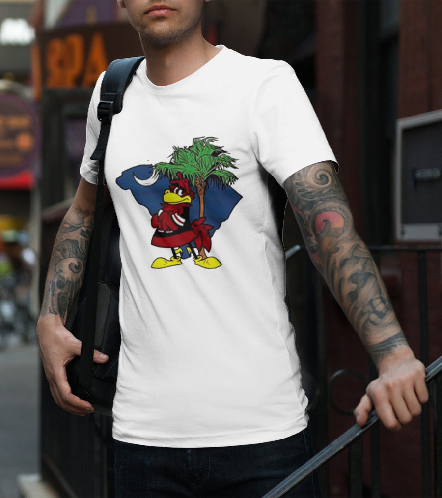 South Carolina Gamecocks Palmetto Moon Mascot T-Shirt