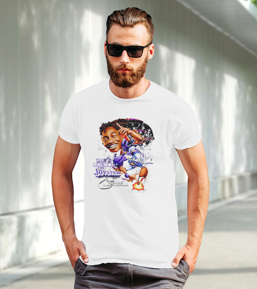 Zay’s Arcade The Joystick Zay Flowers Rookie Season Collaborator T-Shirt