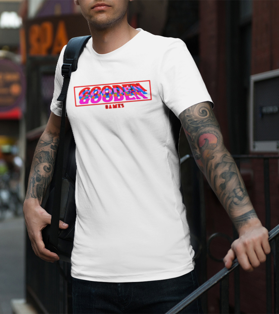 Drew Gooden Merch Gooden Games Glitch Text T-Shirt