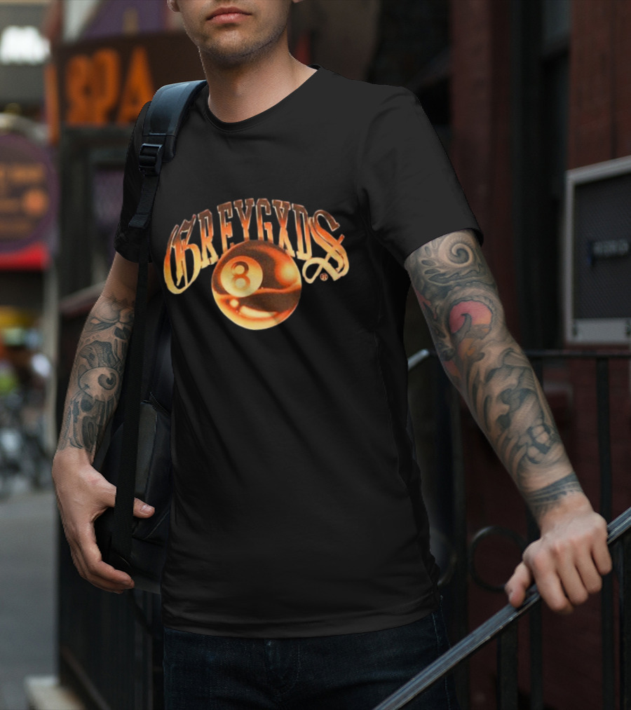 Greygods Vintage Number 8 Ball T-Shirt
