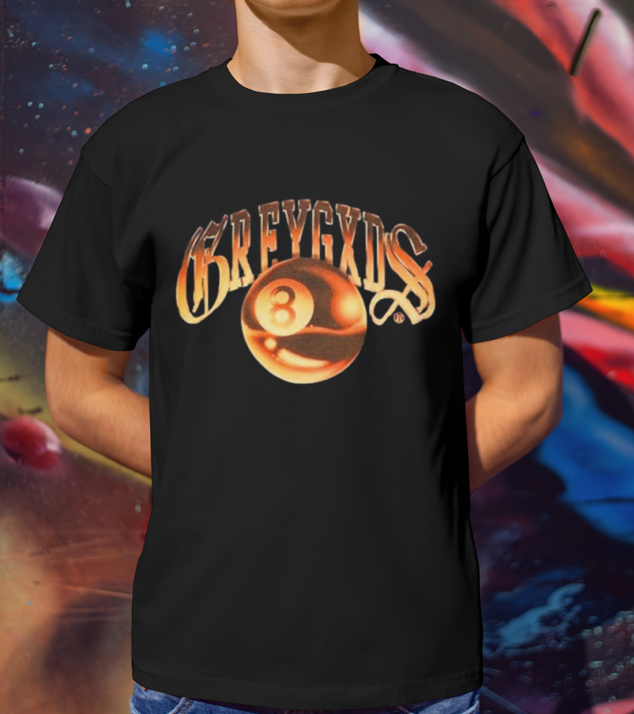 Greygods Vintage Number 8 Ball T-Shirt