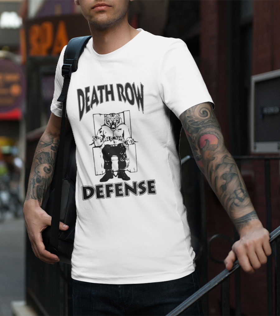 Missouri Tigers Death Row Defense Football Tiger Electric Chair T-Shirt