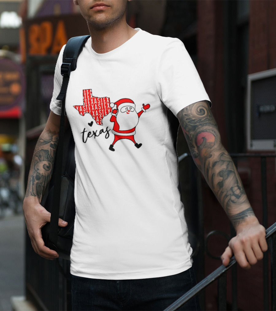 Texas Santa Claus Christmas Cheer T-Shirt