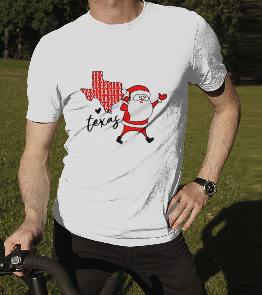 Texas Santa Claus Christmas Cheer T-Shirt