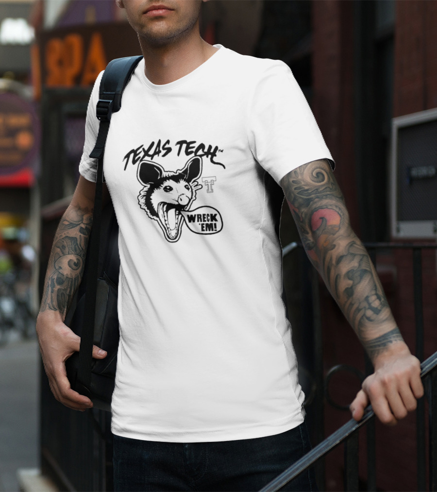 Texas Tech Red Opossums Wreck 'Em T-Shirt