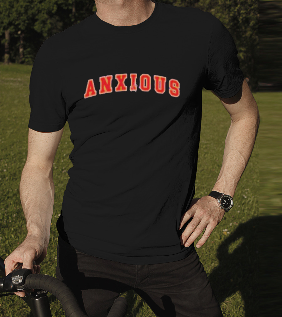 Tom Cardy Anxious Arch Red Text Merch T-Shirt