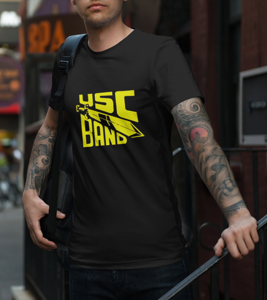 USC Band Trojans Marching Russell Athletic Sword T-Shirt