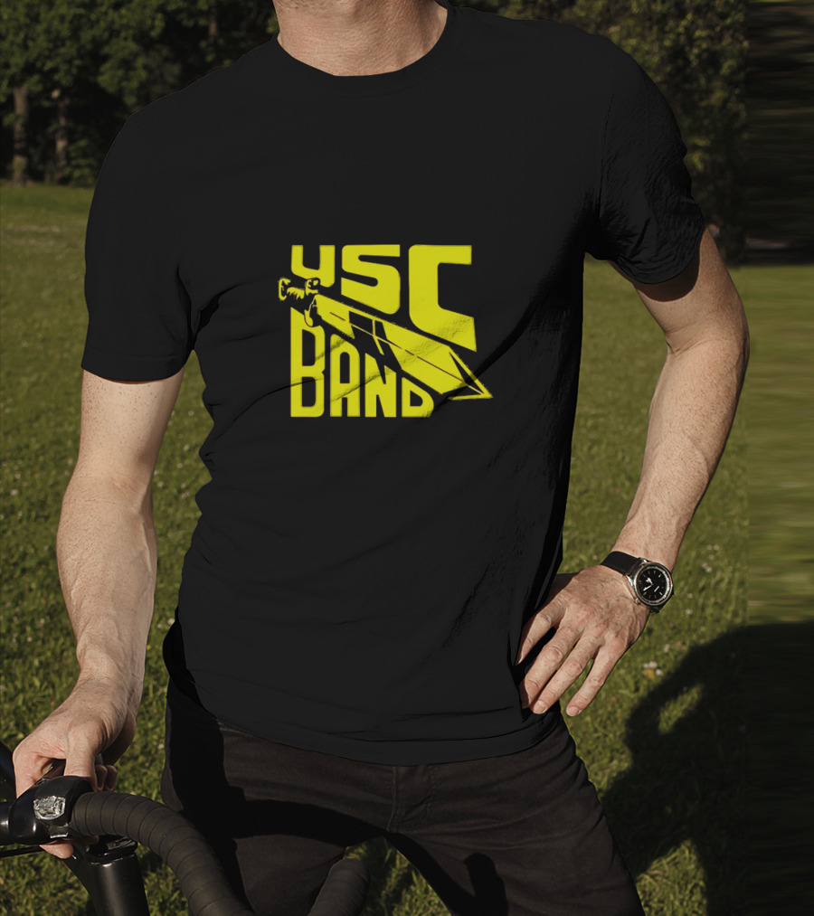 USC Band Trojans Marching Russell Athletic Sword T-Shirt